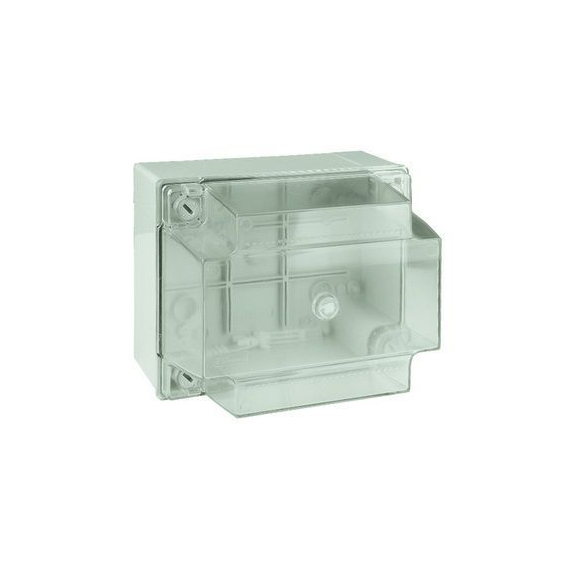 54040 DKC / ДКС 54040 150х110х135 Коробка ответвительная с гладкими стенками и высокой прозрачной крышкой, IP56, цвет серый RAL 7035
