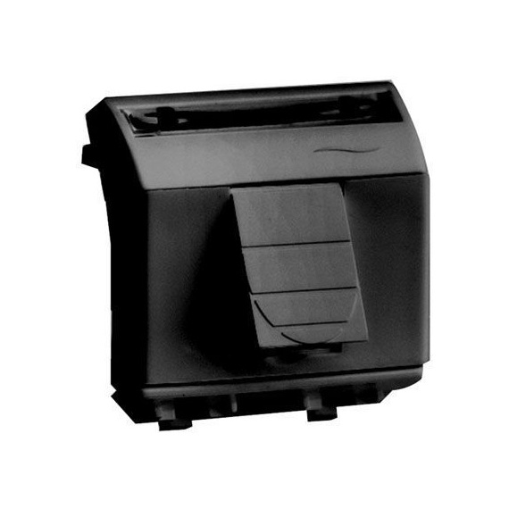77450N DKC / ДКС 77450N Компьютерная розетка RJ-45 кат.5Е, экранированная (8P8C, Hyperline, Dual IDC),черный RAL 7016, 2М,"BRAVA"