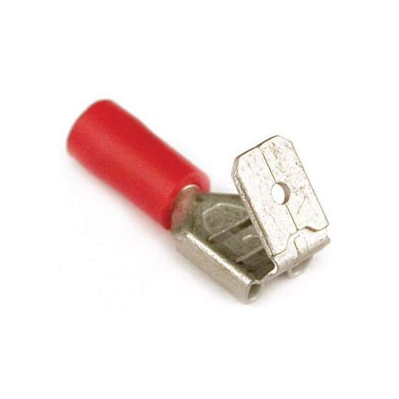 2C30P DKC / ДКС 2C30P Наконечник плоский ответвительный, с изолированным фланцем (смешанный),для сечения провода 2,5-6,0мм2, размер контакта 6,3х0,8мм, желтый (РПИ-О)
