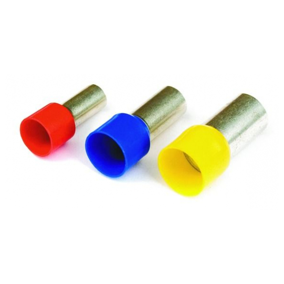 2ART512RL DKC / ДКС 2ART512RL Наконечник-гильза штыревой втулочный, с изолированным фланцем, для сечения провода 35,0мм2, длина контактной части 18мм,красный (НШВИ)