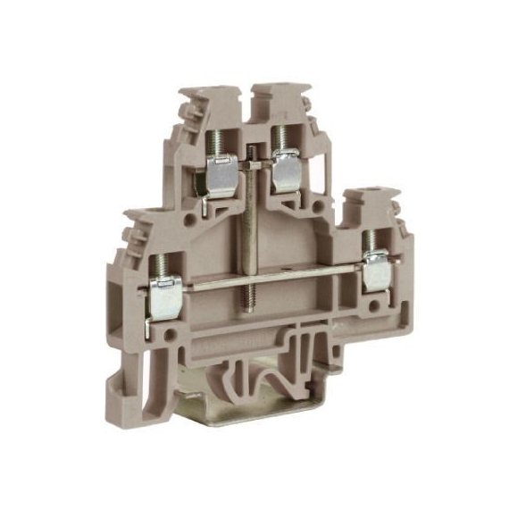 ZDS117 DKC / ДКС ZDS117 DAS.4/CI, прох-й зажим беж. 2уровня 2,5 кв.мм, с перемычкоймежду ур-ми