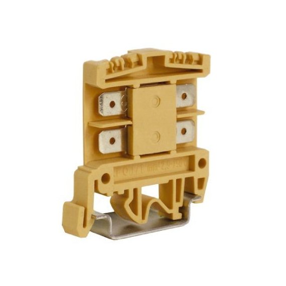 ZAF500 DKC / ДКС ZAF500 AFO.2/1+1, проходной зажим 2,5 кв.мм бежевый с раздельными контактами
