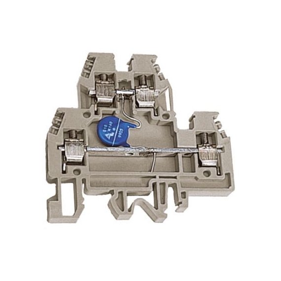 ZDSV024 DKC / ДКС ZDSV024 DAS.4/V24, 2х уровневый проходной зажим бежевый 4 кв.мм с варистором между уровнями 24В