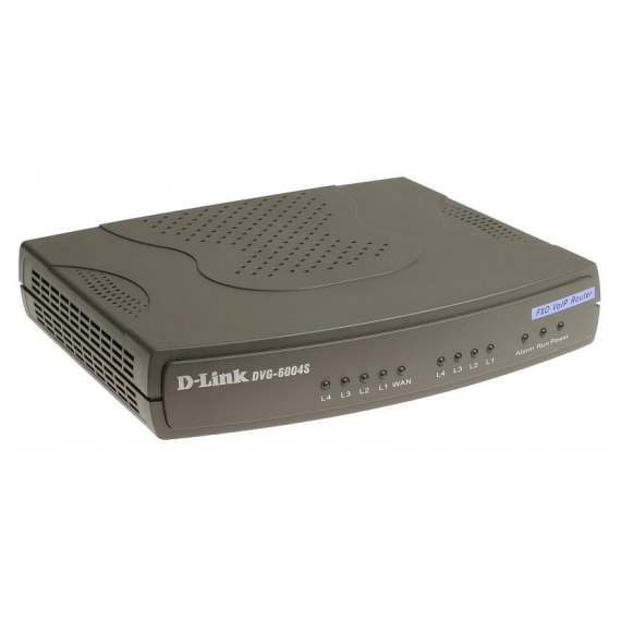 DVG-6004S Голосовой шлюз с 4 портами FXO, 1 портом WAN 10/100Base-TX, 4-портами LAN 10/100Base-TX