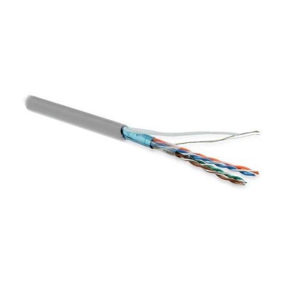 FUTP4-C5E-P26-IN-LSZH-RD-100 FUTP4-C5E-P26-IN-LSZH-RD-100 (100 м) Кабель витая пара, экранированная F/UTP, категория 5e, 4 пары (26 AWG), многожильный (patch), экран - фольга, LSZH, нг(С)-HF, –20°C – +75°C, красный Hyperline