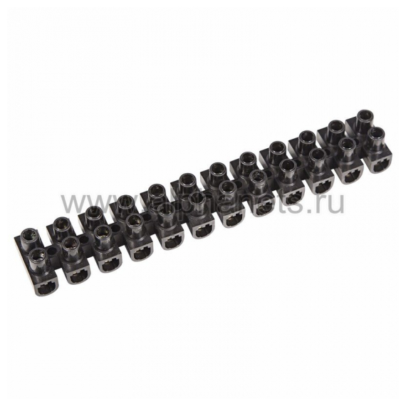 07-5025-2 Колодка клеммная КВ-25 60А 25мм2 PP(полипропилен) черный REXANT (Цена за шт, в уп-ке 10 шт)