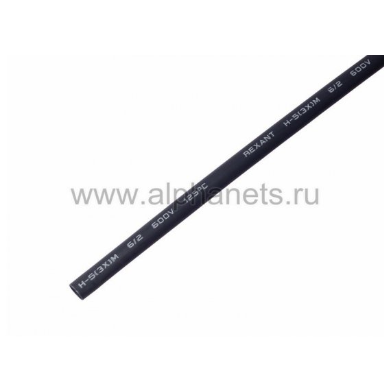 20-6008 Клеевая 6.0 / 2.0мм (3:1) 1м термоусадка черная REXANT (Цена за шт., в уп.10 шт.)