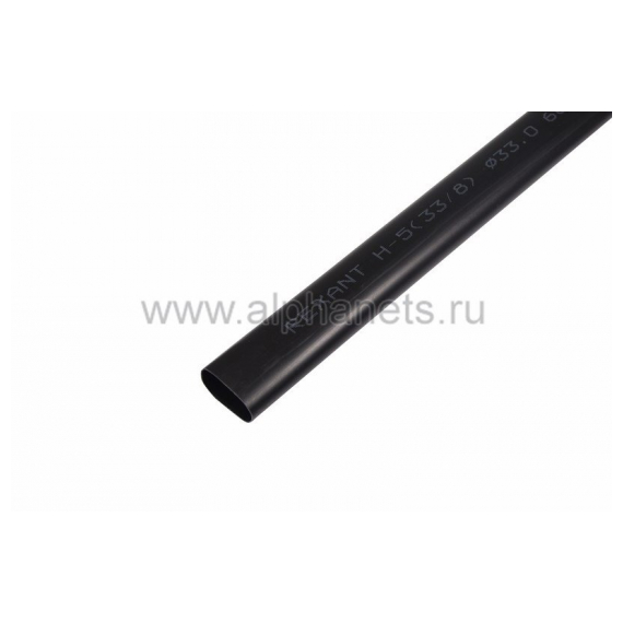 26-0033 Клеевая 33.0 / 8.0мм (4:1) 1м термоусадка черная REXANT (Цена за шт., в уп.4 шт.)