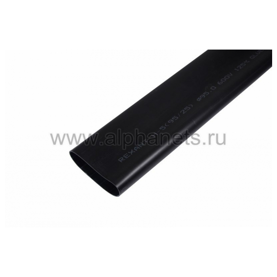 26-0095 Клеевая 95.0 / 25.0мм (3:1) 1м термоусадка черная REXANT (Цена за шт., в уп.2 шт.)