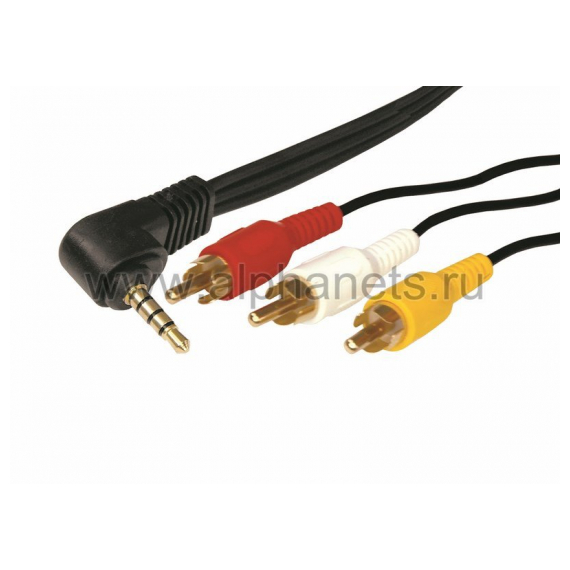 17-4412-4 Шнур Стерео 3,5 мм 4C - 3 RCA, длина 1,5 мeтра (GOLD) REXANT (Цена за шт., в уп. 10 шт.)