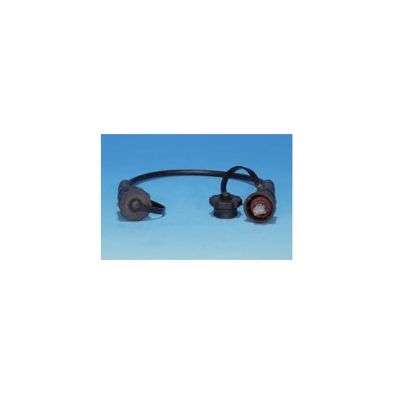 PC-IE-LPM-STP-RJ45-RJ45-C6-1M-BK Промышленный патч-корд F/UTP, экранированный, IP67, Cat.6, с защитными крышками, 1 м, черный Hyperline