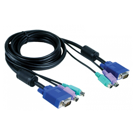 DKVM-CB Кабель KVM длиной 1,8 м с разъемами PS2