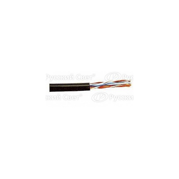LC3-C5E04-339 ITK Каб. вп F/UTP, кат.5E 4х2х24AWG solid, LDPE, 305м, чер.