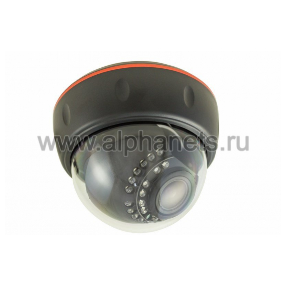 45-0135 Купольная пластиковая AHD-M 720p видеокамера, с Вариофокальным объективом 2,8-12мм. и ИК подсветкой