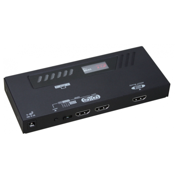 VKSM-12 Размножитель видеосигнала REXTRON (HDMI) на 2 монитора (HDMI), 4KX2K (Beyond Full HD 1080p)
