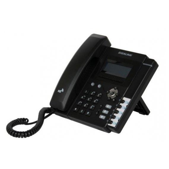 GL-VP-140P Телефон-IP GIGALINK с LCD экраном, 2 порта LAN (WAN), SIP, POE + Блок питания