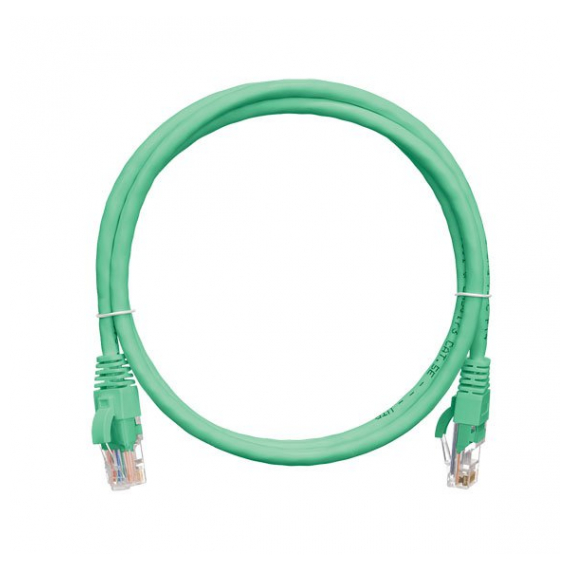NMC-PC4UD55B-050-C-GN Коммутационный шнур NIKOMAX U/UTP 4 пары, Кат.5е (Класс D), 100МГц, 2хRJ45/8P8C, T568B, заливной, с защитой защелки, многожильный, BC (чистая медь), 24AWG (7х0,205мм), LSZH нг(А)-HFLTx, зеленый, 5м