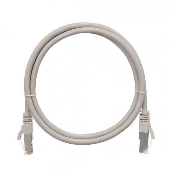 NMC-PC4SD55B-075-GY Коммутационный шнур NIKOMAX F/UTP 4 пары, Кат.5е (Класс D), 100МГц, 2хRJ45/8P8C, T568B, заливной, с защитой защелки, многожильный, BC (чистая медь), 26AWG (7х0,165мм), PVC нг(А), серый, 7,5м