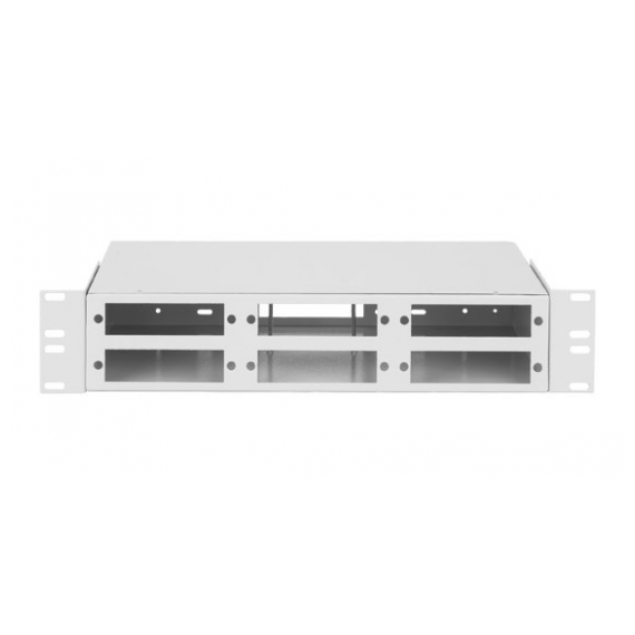 NMF-RP48SCUS2-WS-2U-GY Оптический кросс NIKOMAX 19", 2U, укомплектованный на 48 порта SC/UPC, SM 9/125 OS2, серый, полный комплект