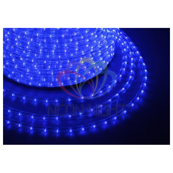 121-123-3 Дюралайт LED, постоянное свечение (2W) - синий, O10мм, бухта 100м Neon-Night