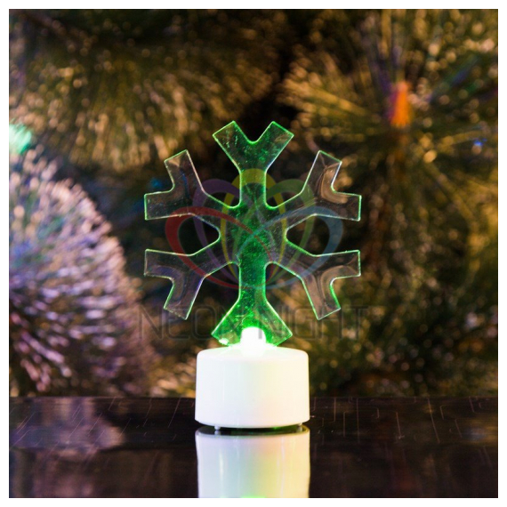 501-055 Фигура светодиодная на подставке "Снежинка", RGB Neon-Night