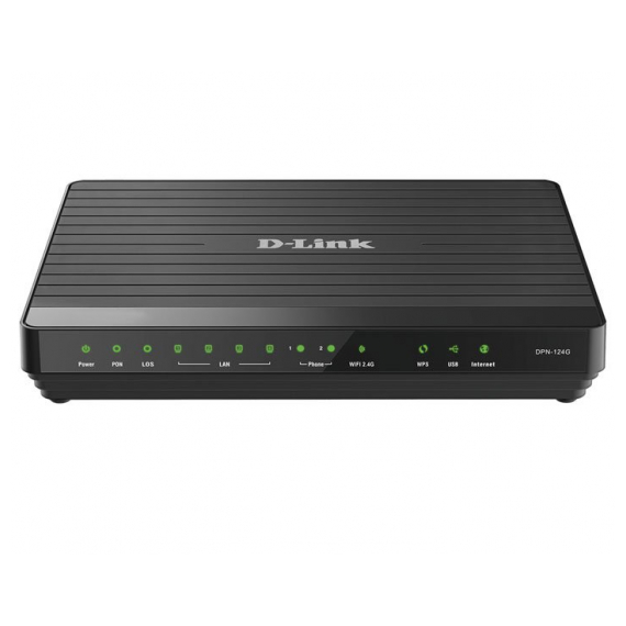 DPN-124G Беспроводной абонентский голосовой шлюз GPON ONT с 1 GPON-портом, 4 портами 10/100/1000Base-T, 2 FXS-портами и 1 USB-портом