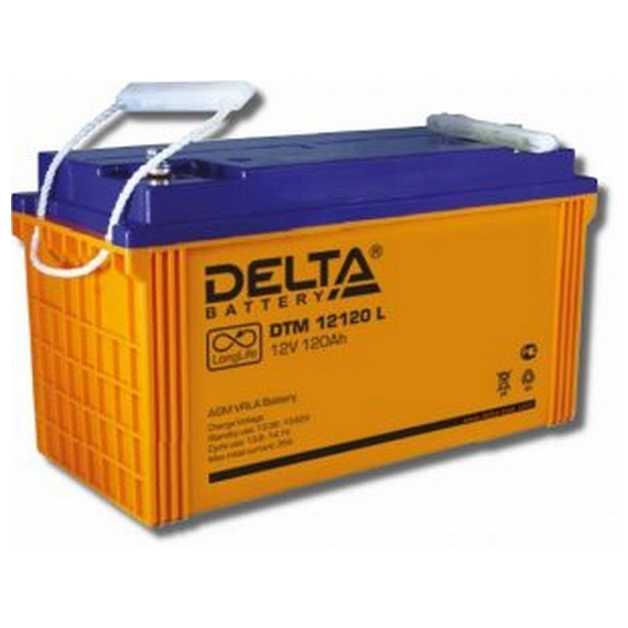 DTM12120L Аккумуляторная батарея Delta DTM 12120 L (12V / 120Ah)