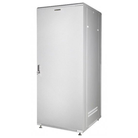 GDR-276060GM Шкаф напольный 27U, 600x600x1418 мм, метеллическая дверь, серый GYDERS