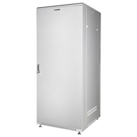 GDR-426080GM Шкаф напольный 42U, 600x800x2085 мм, металлическая дверь, серый GYDERS