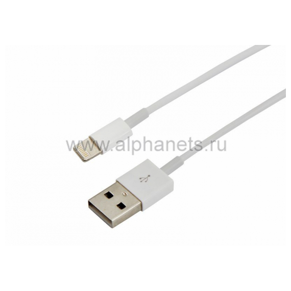 18-1121-10 USB кабель для iPhone 5/6/7 моделей шнур 1М белый