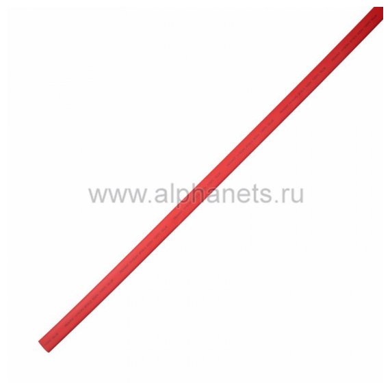 26-1804 Клеевая 18 / 6мм (3:1) 1м термоусадка красная REXANT