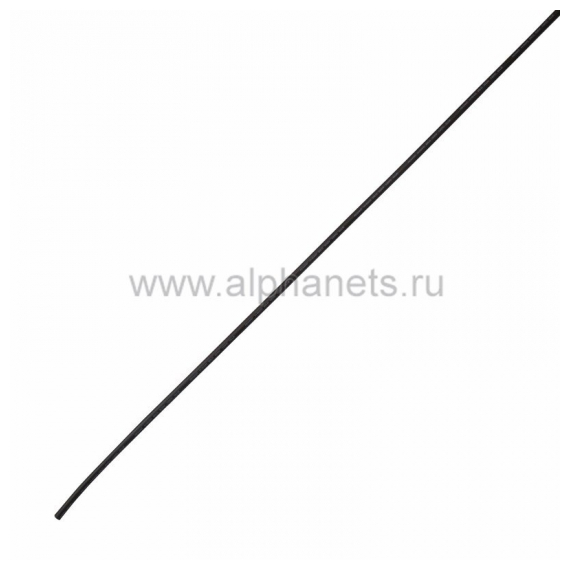 23-9006 Клеевая 8.0 / 2.0мм (4:1) 1м термоусадка  черная  REXANT