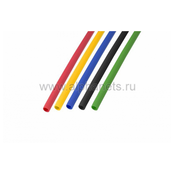 29-0153 Набор термоусадочной трубки  3,5 / 1,75 мм 1м Пять цветов REXANT