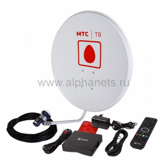 35-0105 Комплект Спутникового ТВ от МТС, ТВ-приставка, 1 год "Базовый ULTRA HD"  (модель №171)