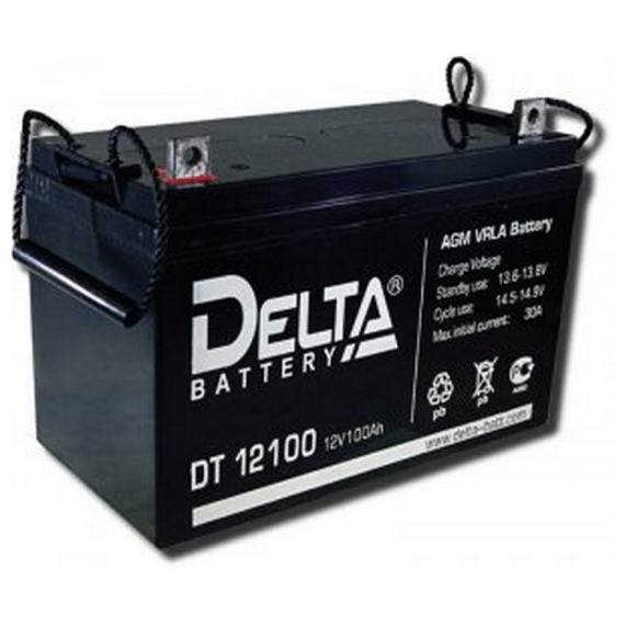 DT12100 Аккумуляторная батарея Delta DT 12100 (12V / 100Ah)