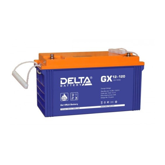 GX12-120 Аккумуляторная батарея Delta GX 12-120 (12V / 120Ah)