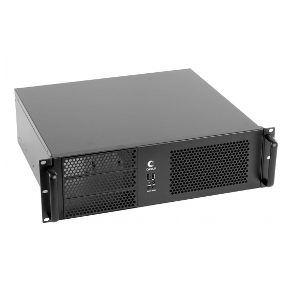 Cabeus CL-338C Корпус cерверный 19" 3U, RM (ДxШxВ)мм: 390x430x133.3, 3x5.25"+8x3.5"HDD, без блока питания