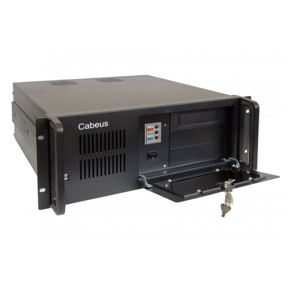 Cabeus CL-407 Корпус cерверный 19" 4U, RM (ДxШxВ)мм: 450x430x177, 3x5.25"+1x3.5"+8x3.5"HDD, без блока питания