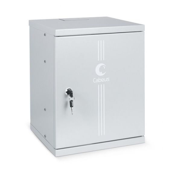 Cabeus WSC-8Um Шкаф телекоммуникационный настенный 10" 8U 326x300x405mm (ШхГхВ) дверь металл