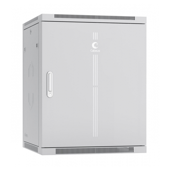 Cabeus SH-05F-15U60/35m Шкаф телекоммуникационный настенный 19" 15U 600x350x769mm (ШхГхВ) дверь металл