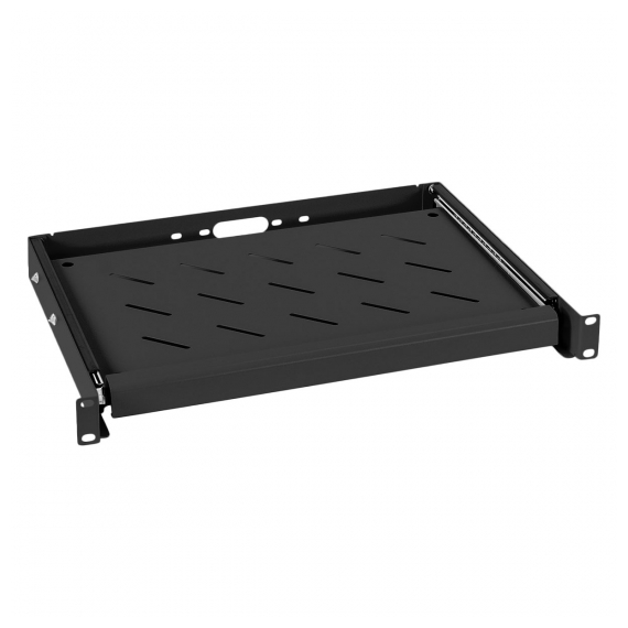 Cabeus JE10-BK Выдвижная полка 19" для клавиатуры, цвет черный (RAL 9004)