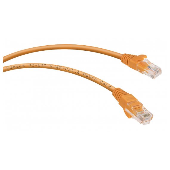 Cabeus PC-UTP-RJ45-Cat.6-1.5m-OR Патч-корд UTP, категория 6, 1.5 м, неэкранированный, оранжевый