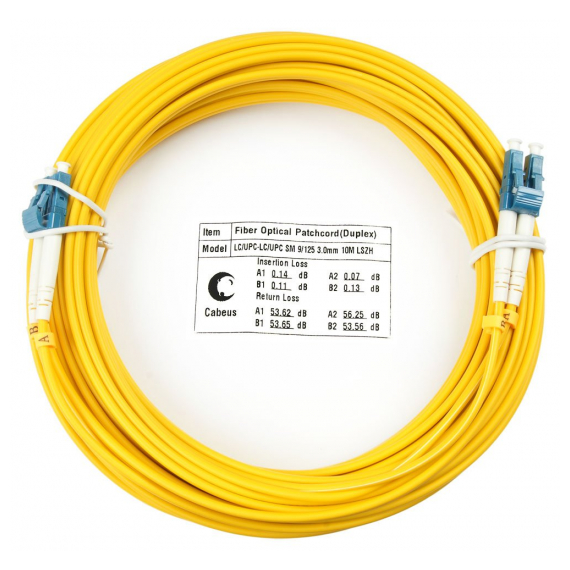 Cabeus FOP(d)-9-LC-LC-1,5m Шнур оптический duplex LC-LC 9/125 sm 1,5м LSZH