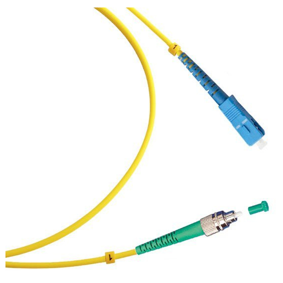 Cabeus FOP(s)-9-FC/APC-SC/UPC-1m Шнур оптический simplex FC/APC-SC/UPC 9/125 sm 1м LSZH