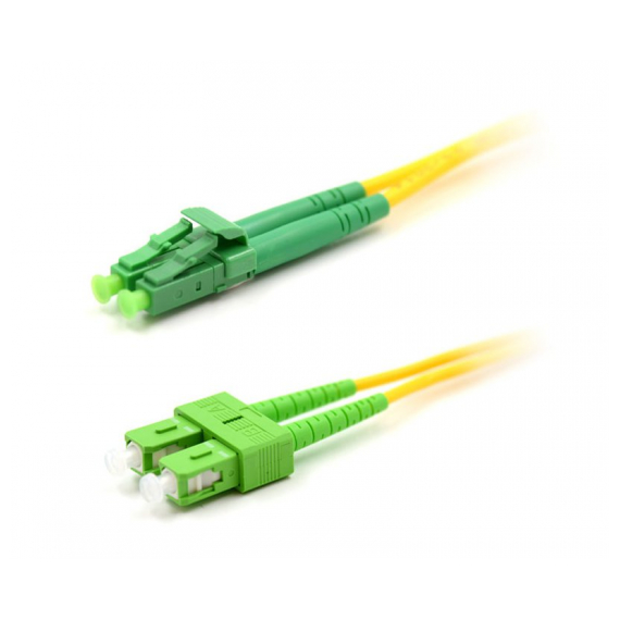 Cabeus FOP(d)-9-LC/APC-SC/APC-1m Шнур оптический duplex LC/APC-SC/APC 9/125 sm 1м LSZH