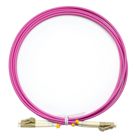 Cabeus FOP-50-OM4-LC-LC-2m Шнур оптический duplex LC-LC 50/125 mm OM4 2м LSZH