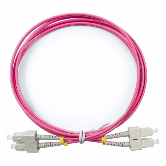 Cabeus FOP-50-OM4-SC-SC-2m Шнур оптический duplex SC-SC 50/125 mm OM4 2м LSZH
