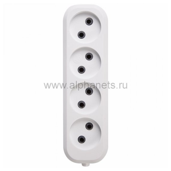 11-8715 Колодка 4 гнезда без заземления Rexant