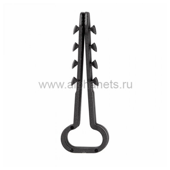 07-4614 Дюбель-хомут 6-12 черный прямоугольный (100 шт.) REXANT