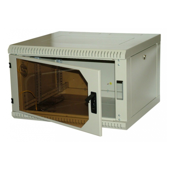 RECW-096AB-BK Шкаф настенный SignaPro™ 9U 504х600х660 мм, двухсекционный со съемными боковыми стенками, черный AESP